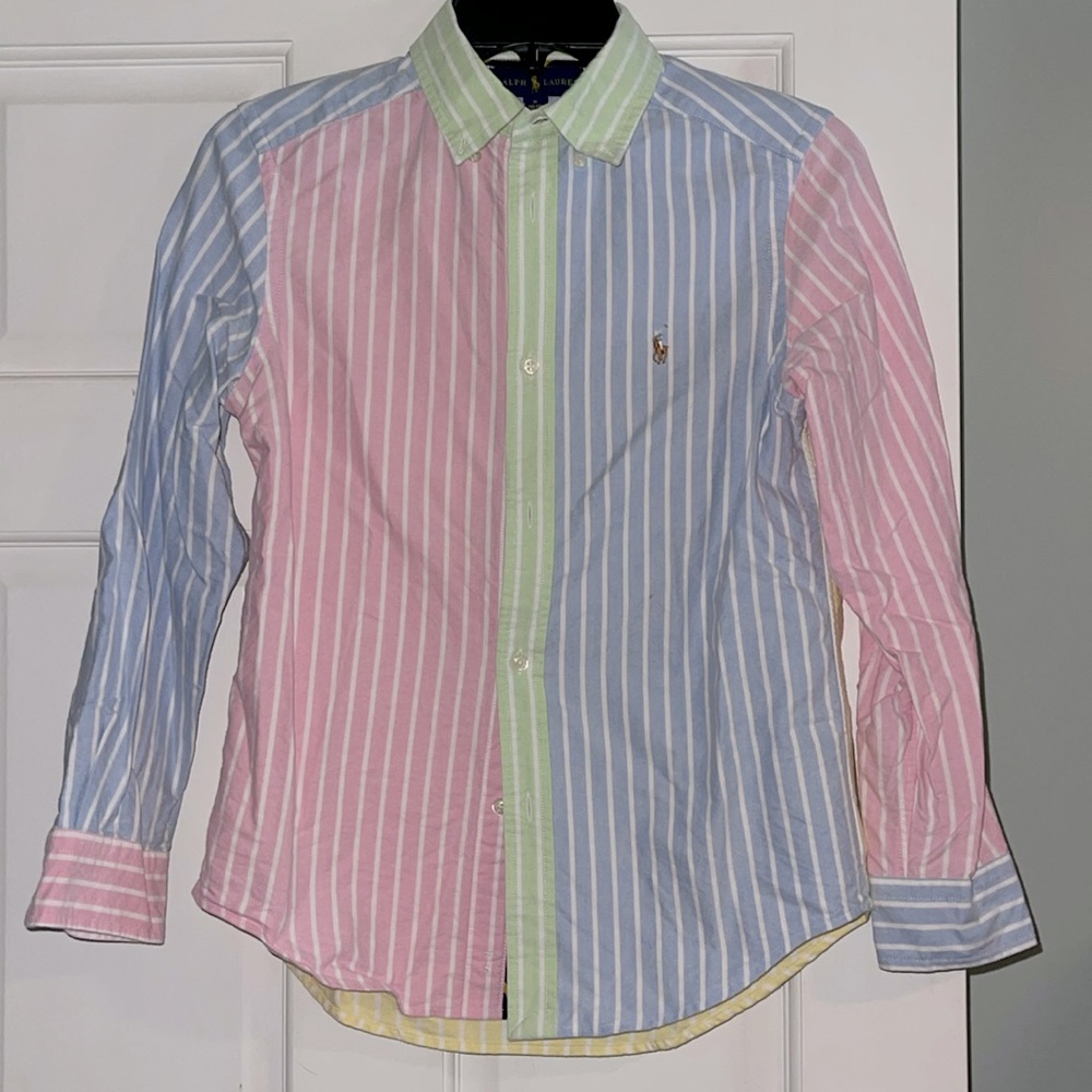 Ralph Lauren Polo button down Size M (10-12)